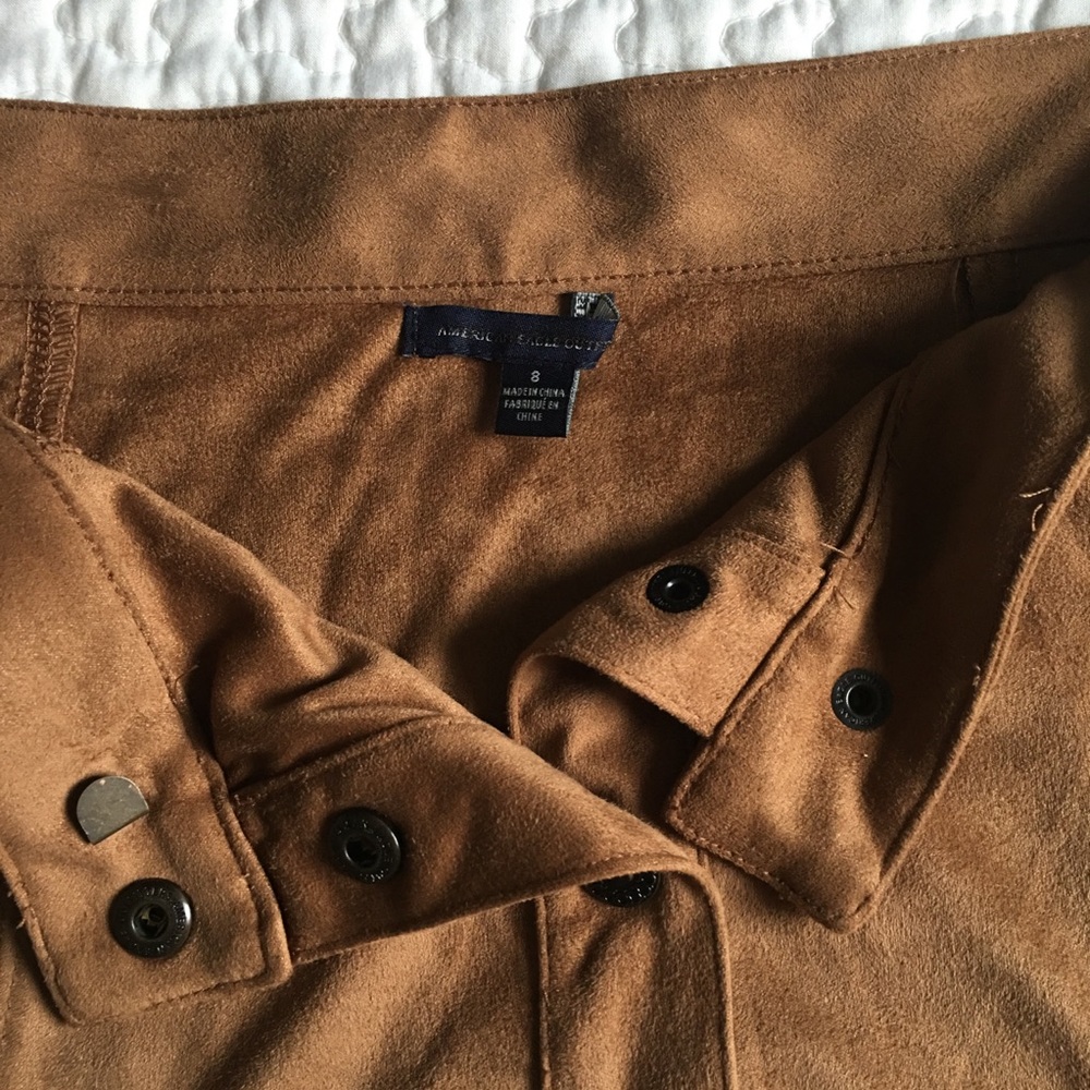 American eagle button front faux suede skirt - Picture 8 of 8